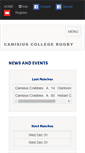 Mobile Screenshot of canisiusrugby.org